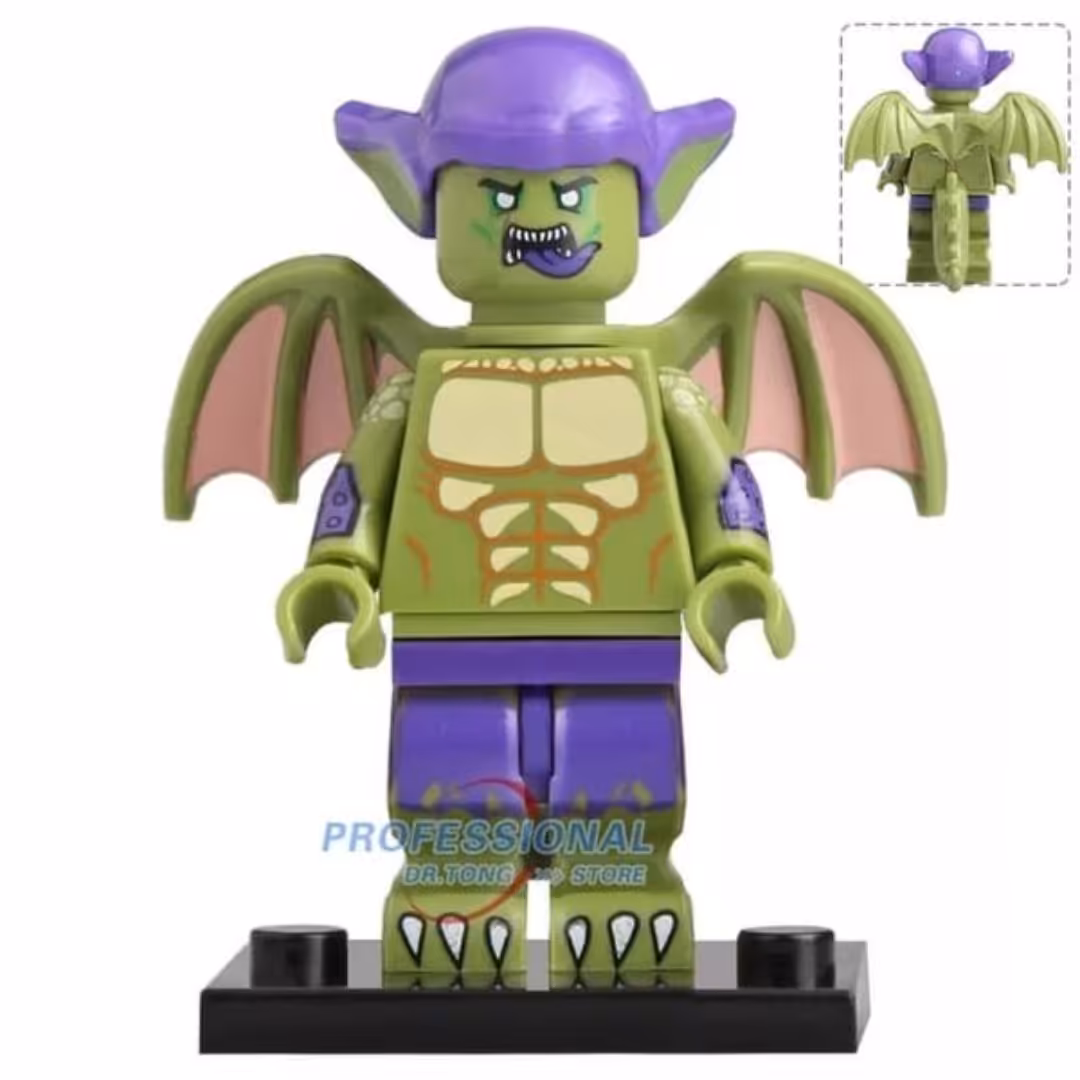 لگو گرین گابلین در میان دنیای عنکبوتی با دم و بال فیزیکی و پاهای خاص