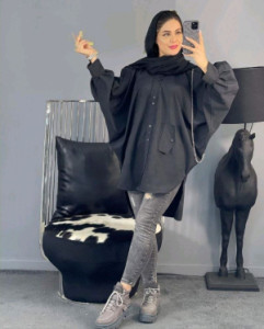 پانچو زنانه میکرو مدل زنجیری