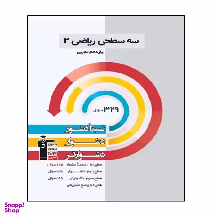 کتاب سه سطحی ریاضی پایه یازدهم رشته تجربی اثر جمعی از نویسندگان انتشارات قلم چی