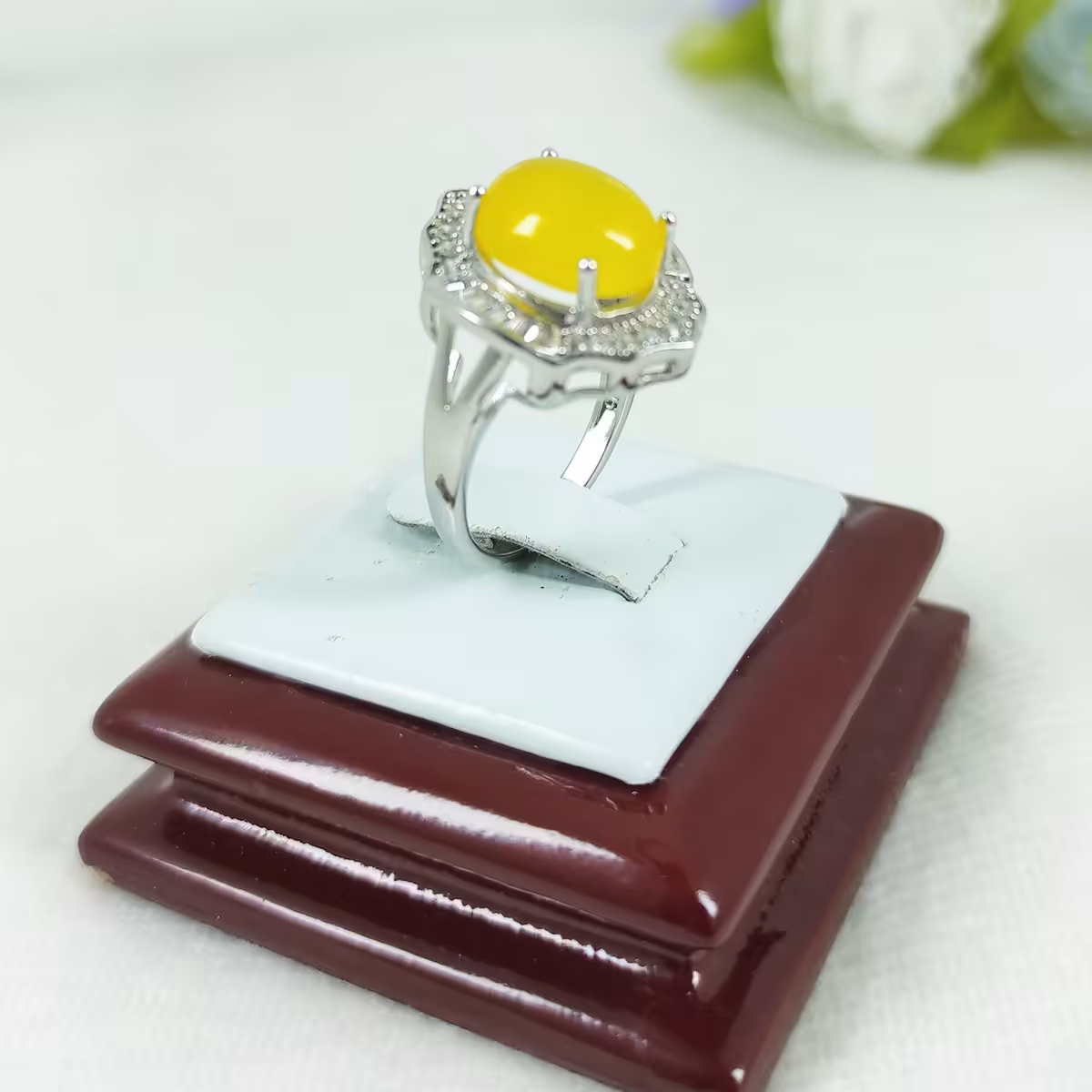 انگشتر نقره زنانه شرف الشمس سلین کالا3