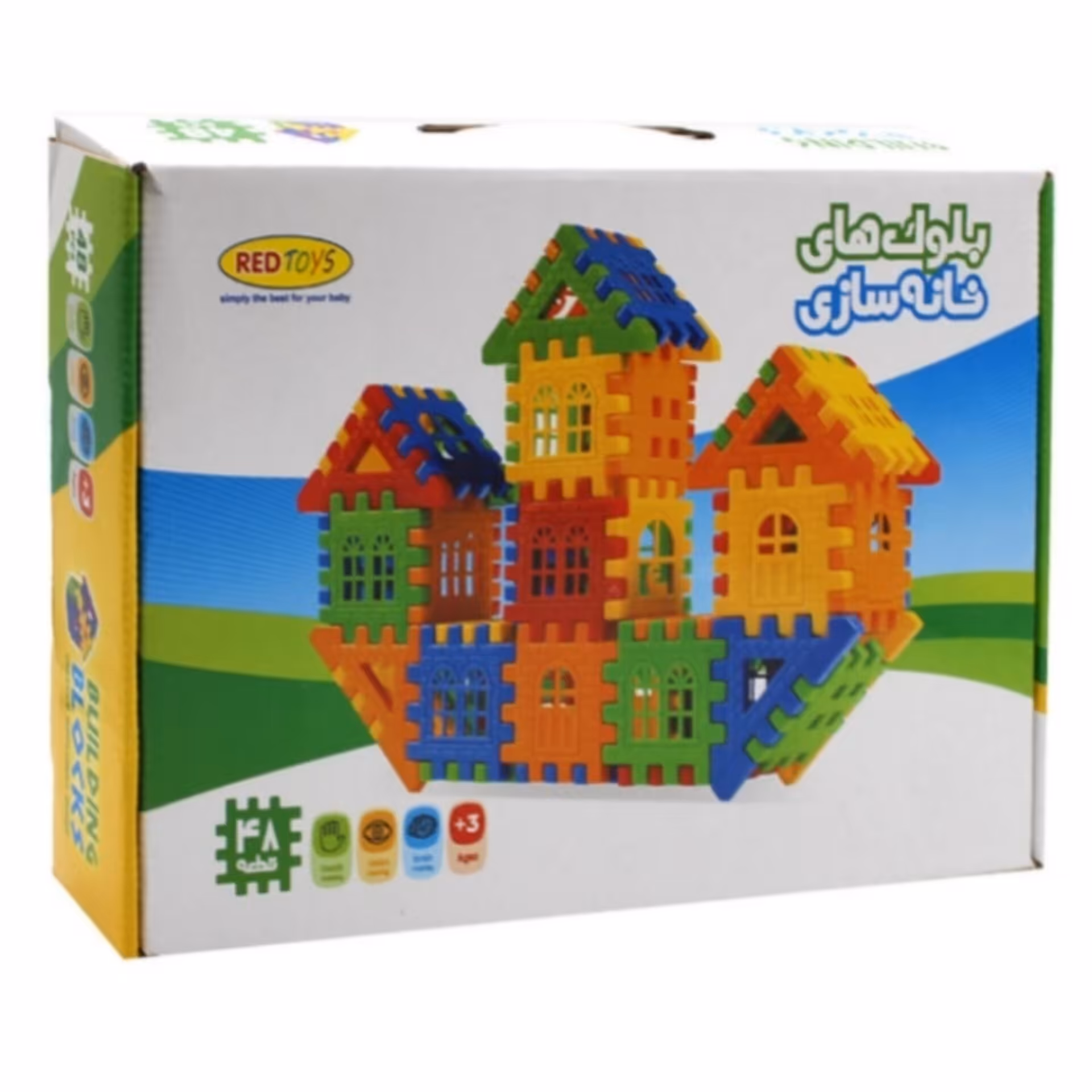  بلوکه های خانه سازی 48 قطعه 