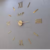 ساعت پازلی چوبی طرح یونانی خطی با موتور آرام گرد 