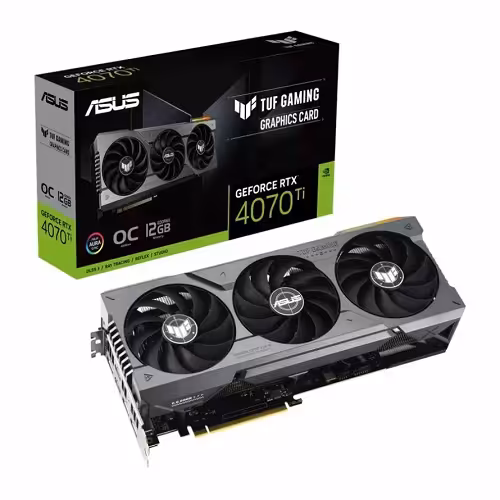 کارت گرافیک ایسوس TUF Gaming GeForce RTX 4070 Ti 12GB GDDR6X OC Edition با حافظه 12 گیگابایت