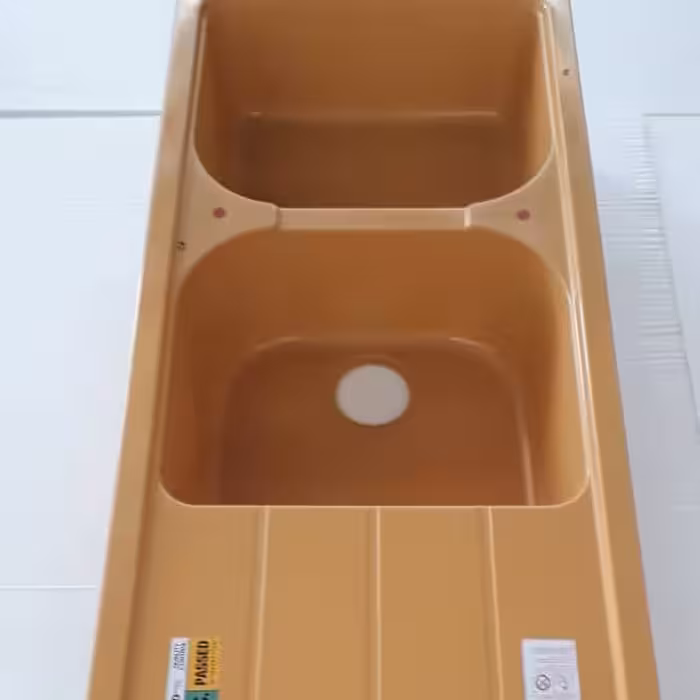 سینک ظرفشویی گرانیتی مدل 3 خط کد P401 رنگ طلایی (ارسال به شهرستانها از طریق باربری پسکرایه)