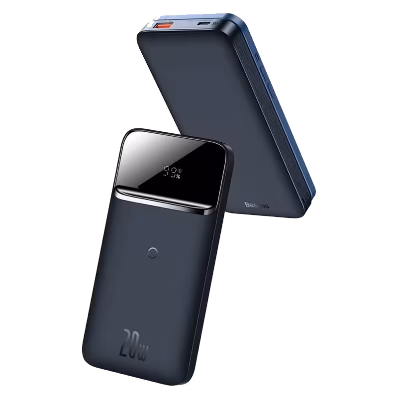 پاور بانک و شارژر وایرلس مگنتی بیسوس Baseus Magnetic wireless quick charging power bank 10000mAh 20W PPMT-03