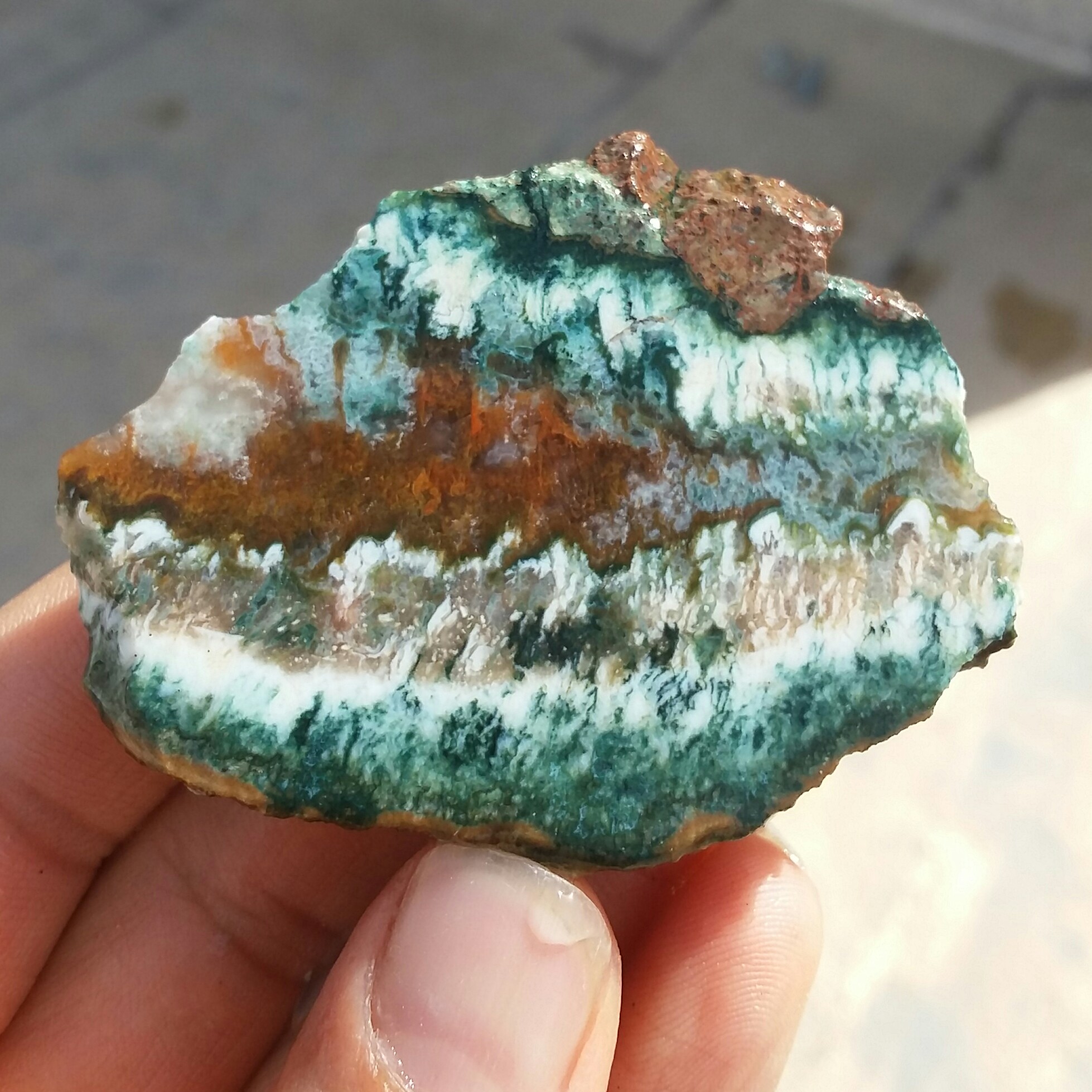 اسلایس سنگ راف جاسپر منظره آبرنگی بسیار زیبا و خاص 100 در 100 طبیعی  
کد 12059