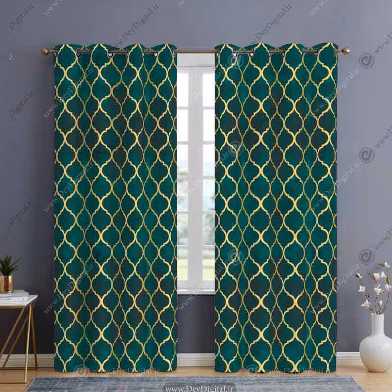 پرده سبز پانچی PK-2822