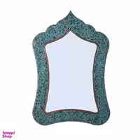 آینه فیروزه کوبی آقاجانی مدل مستطیل کد 4