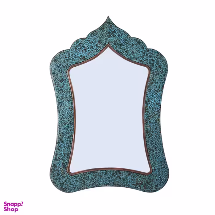 آینه فیروزه کوبی آقاجانی مدل مستطیل کد 4