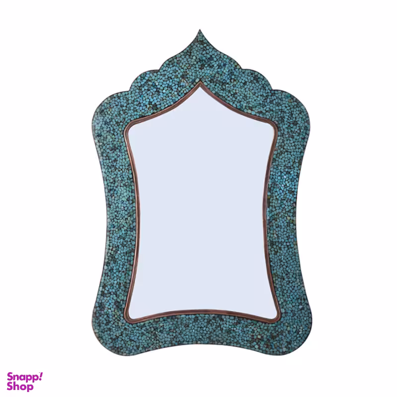 آینه فیروزه کوبی آقاجانی مدل مستطیل کد 4