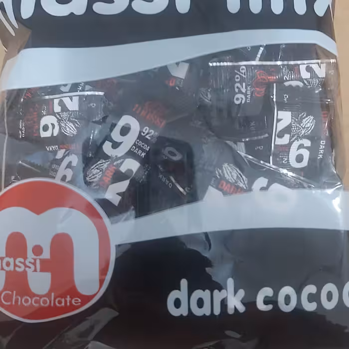 شکلات تلخ 92درصد ماسی یک کیلویی