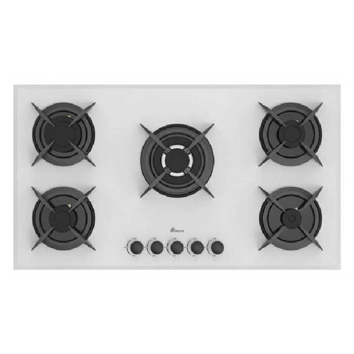 اجاق گاز صفحه ای بیمکث 5 شعله مدل MG 5080 سفید