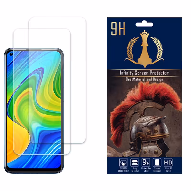 محافظ صفحه نمایش اینفینیتی مدل NANOمناسب برای شیائومیRedmi Note 9 4Gبسته دو عددی
