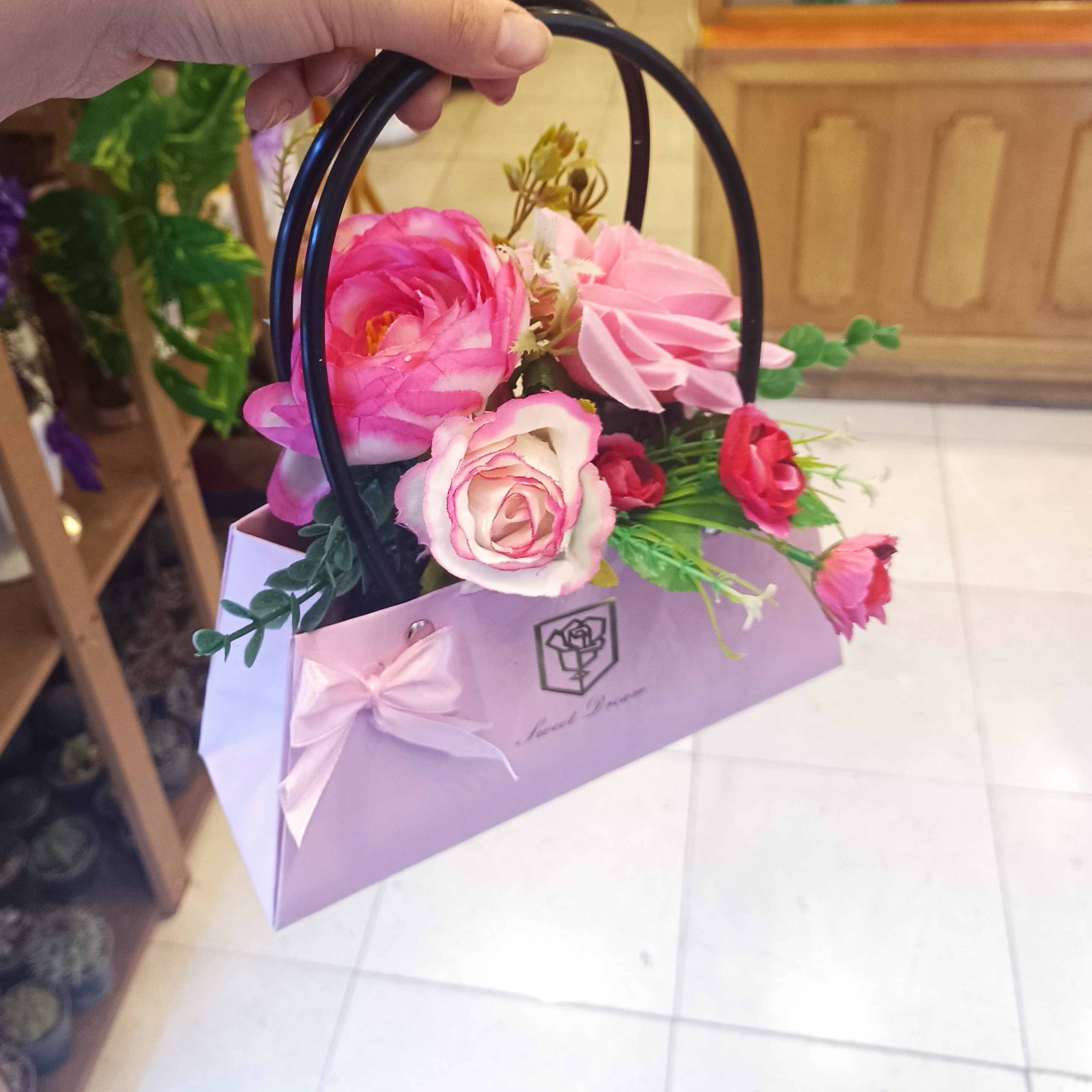 کیف باکس گل