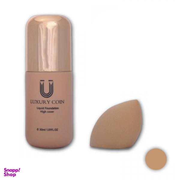 کرم پودر لاکچری کوین شماره 551 حجم 30 میلی لیتر به همراه پد آرایشی