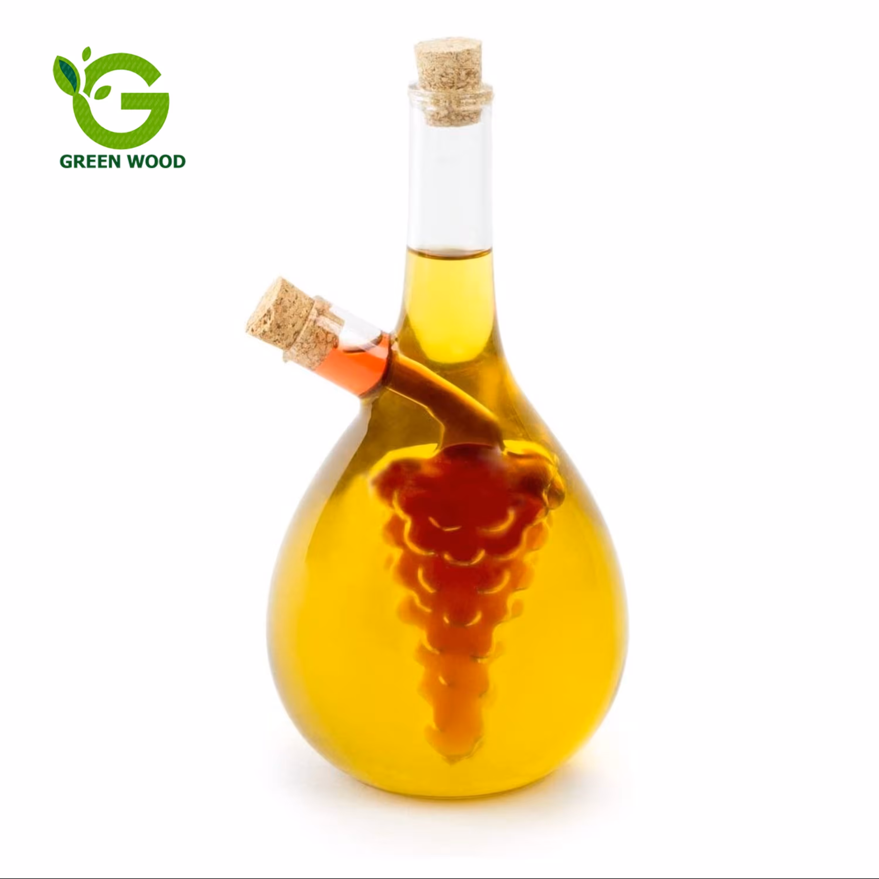 جای روغن  (ظرف روغن و سرکه و آبلیمو) 550 میلی لیتر دو مخزنه شیشه ای پیرکس کد Gw141802001