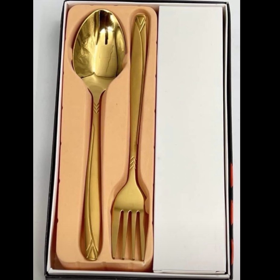 قاشق چنگال طلایی اصل یونیک 