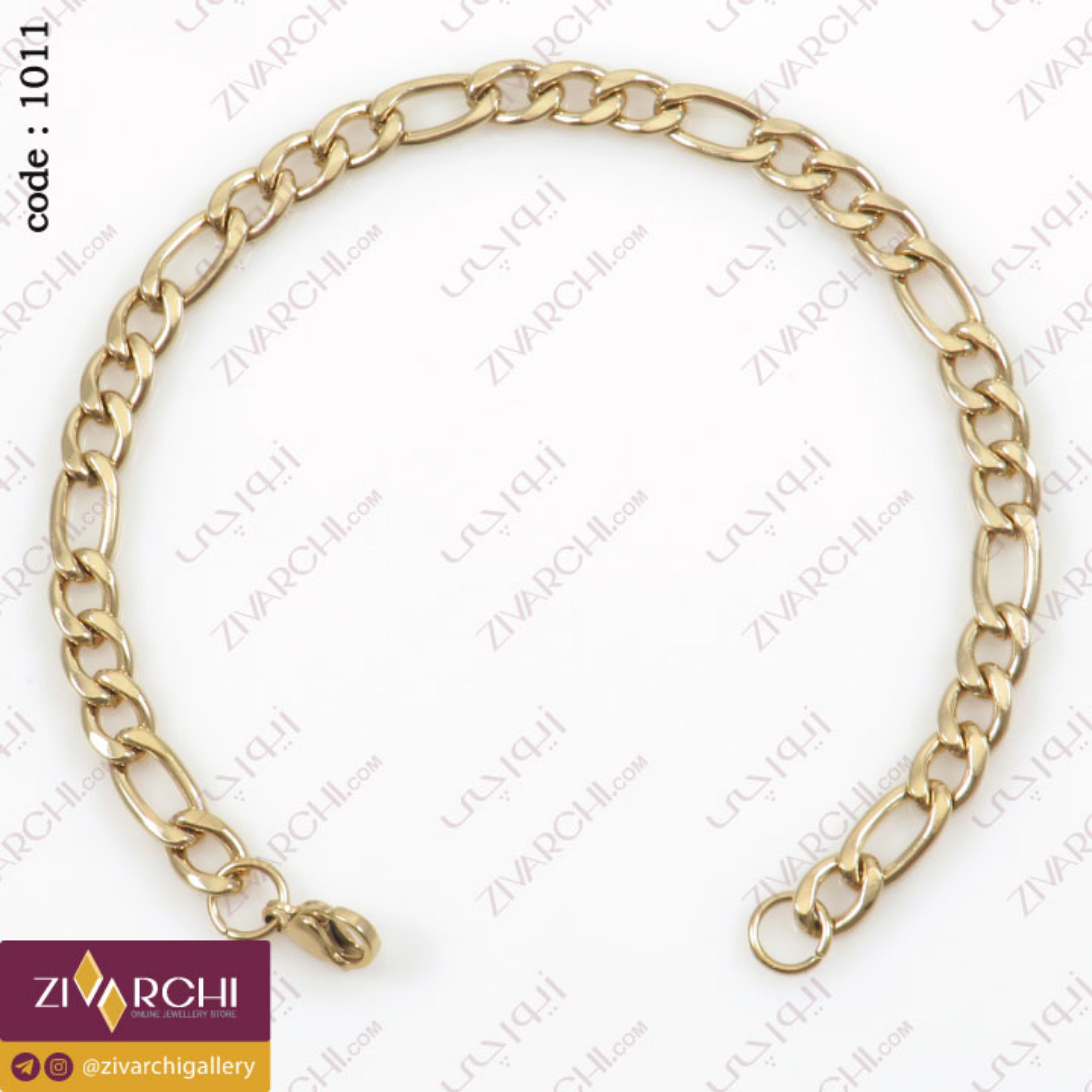 دستبند استیل (طرح) فیگارو 1011