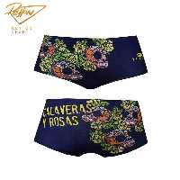 مایو شنا مردانه توربو Super Tank Calaveras-Rosas Navy | 3065