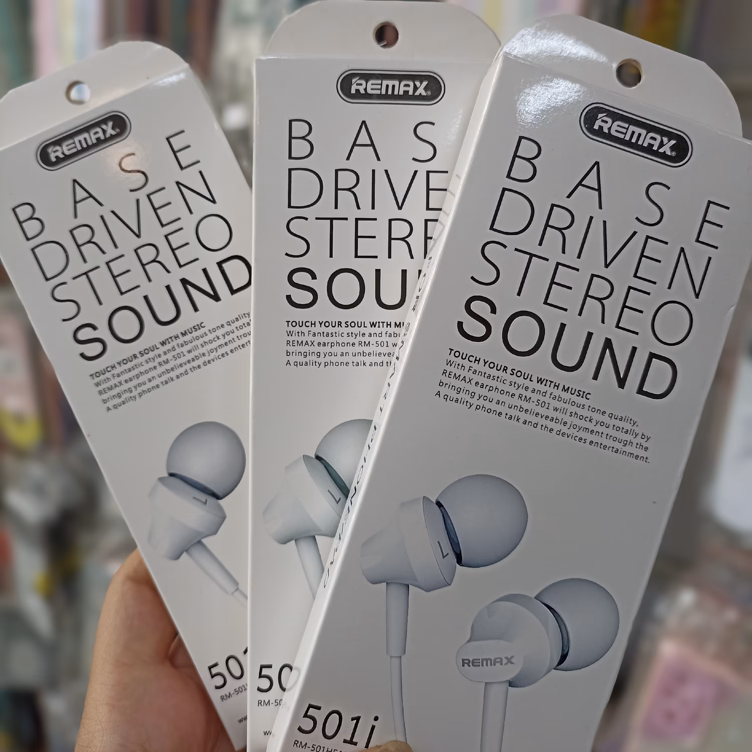 هندزفری سیم دار remax  رنگ سفید 