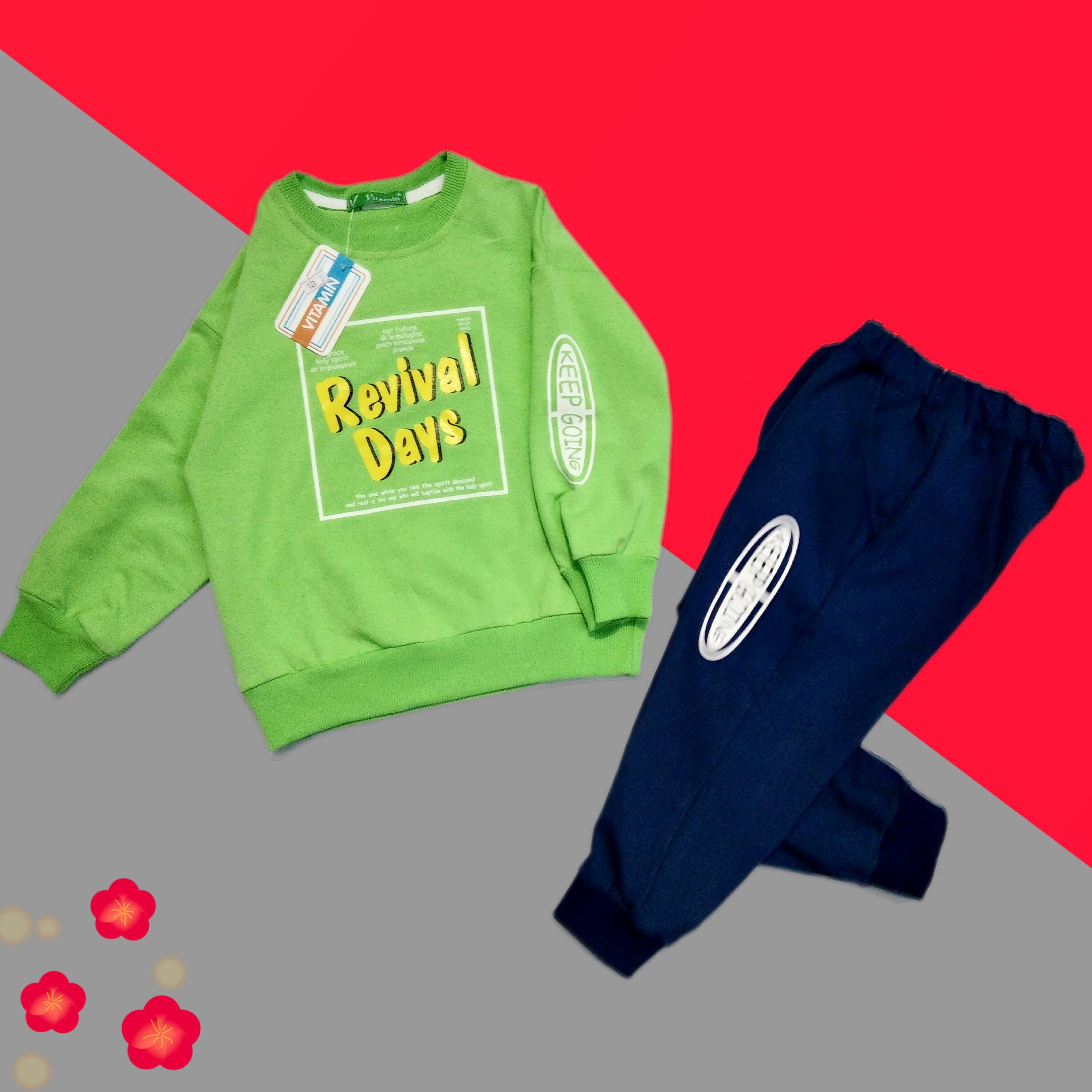 بلوز شلوار پسرانه پنبه ای سایز 2 تا 5 سال 