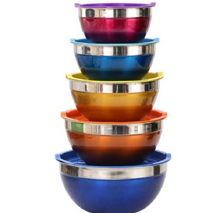 لگن های در دار رنگی استیل درها نشکن وکیپ