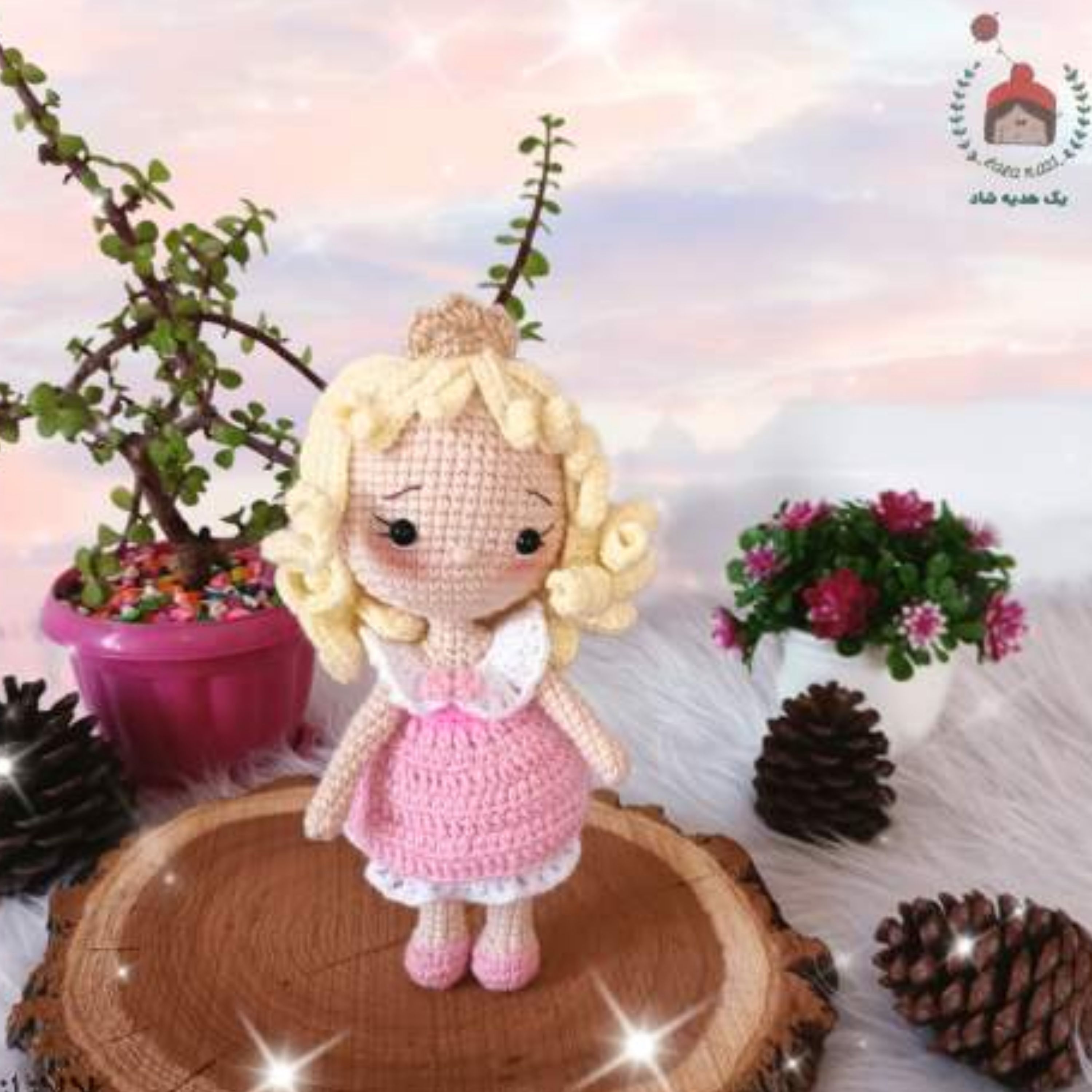 عروسک بافتنی پرنسس ارورا ( کد 60373 )