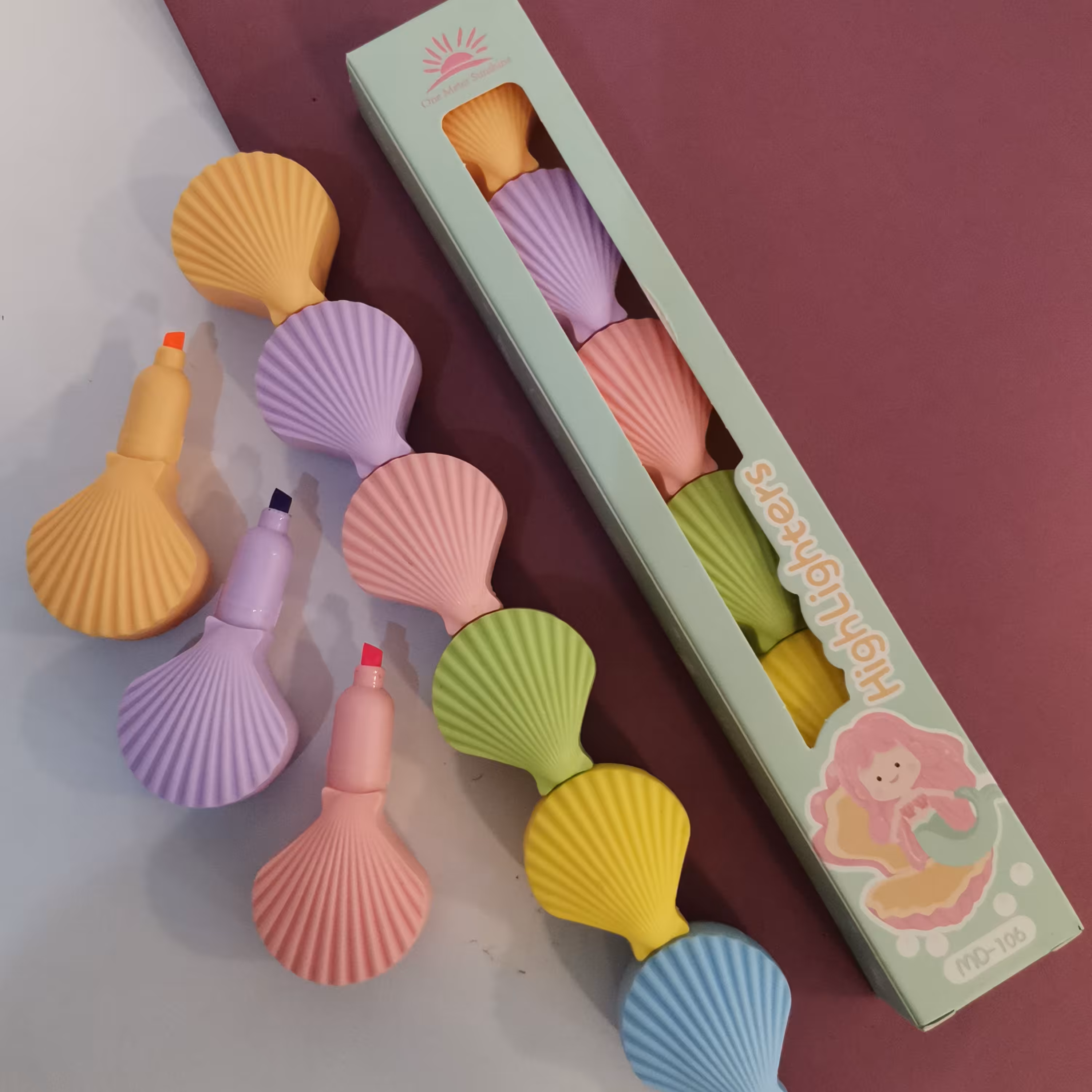 ماژیک هایلایتر فانتزی صدفی