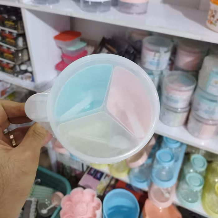 جا ادویه کاجین سه خانه با سه قاشق 