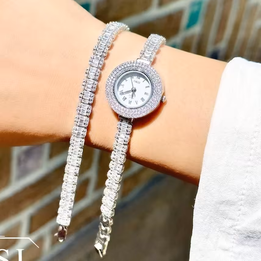 ساعت و دستبند نقره