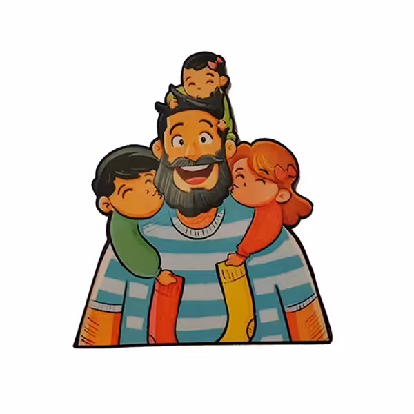 ابزار تزیین کیک به گز مدل عشق پدری