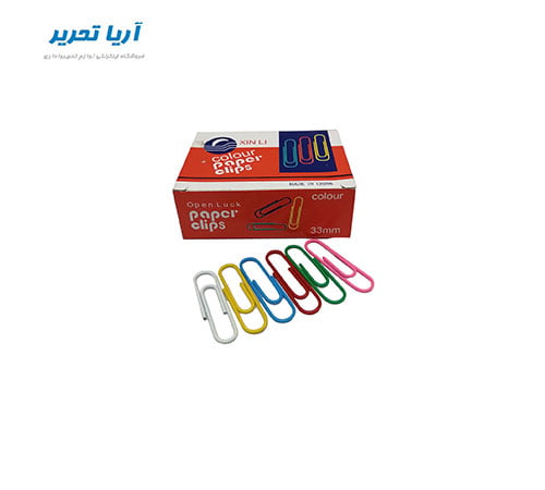 كليپس رنگی کوچک 33mm بسته 100 عددی