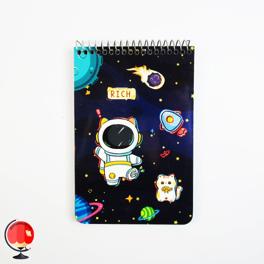 دفترچه یادداشت فانتزی 80 برگ سویل طرح فضانورد