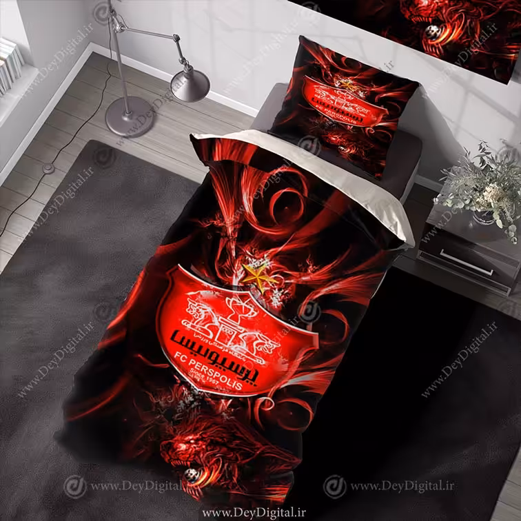 روتختی سه بعدی پسرانه طرح تیم فوتبالی پرسپولیس pk-4108