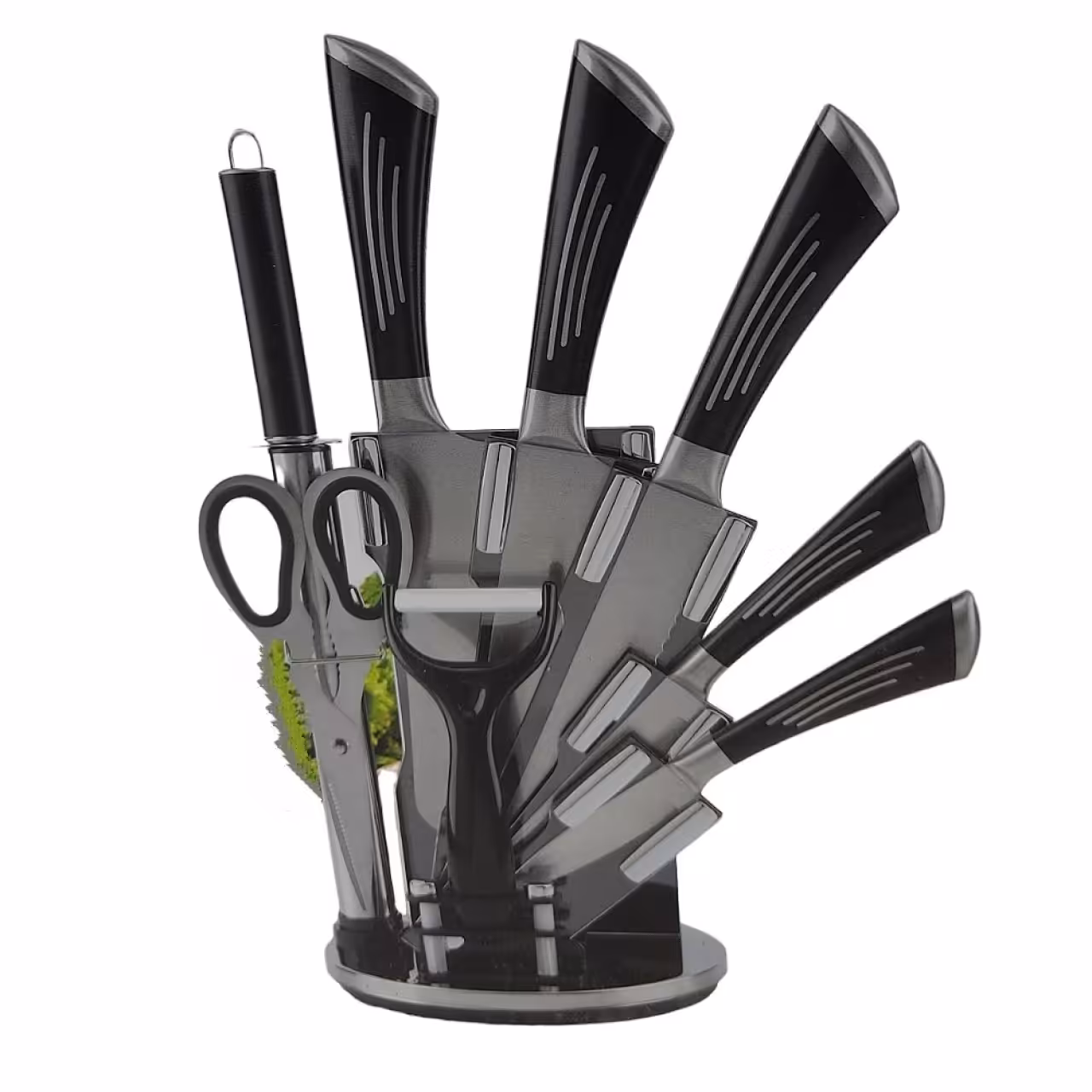 سرویس چاقوی آشپزخانه 9 پارچه یونیک مکس مدل 7700