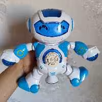 ربات چرخشی موزیکال چراغ دار مدل رنگین کمانی