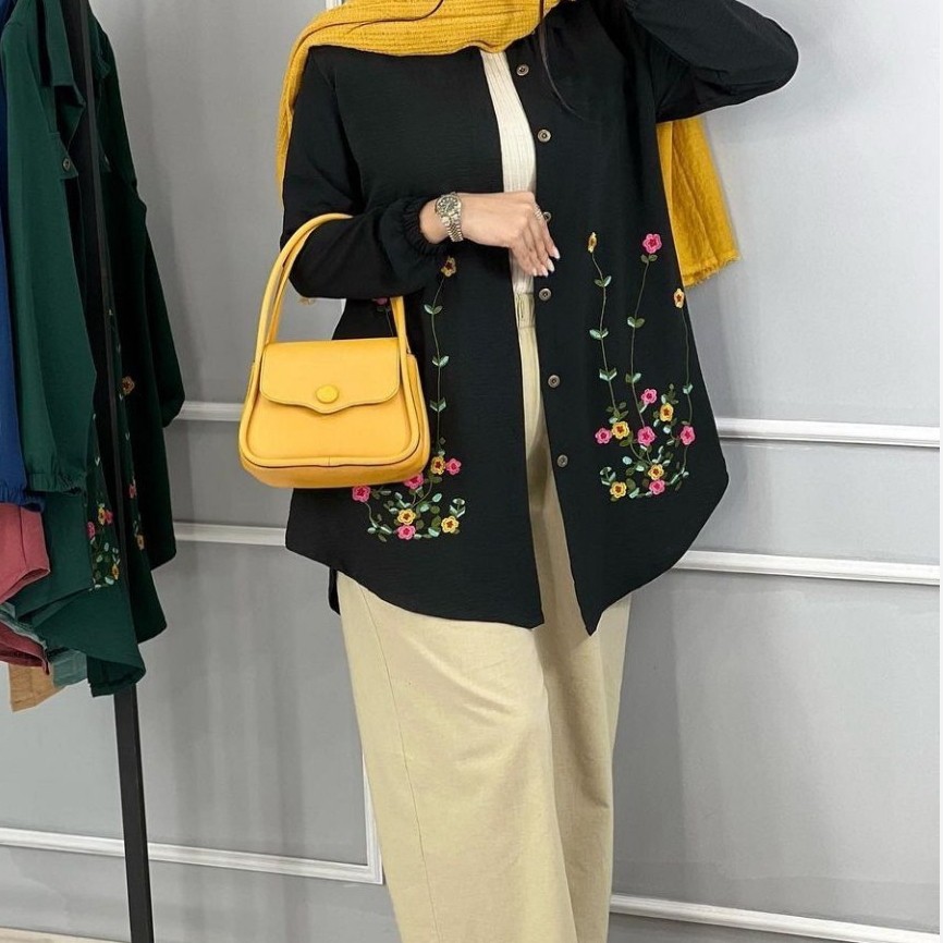 تونیک زنانه  تونیک بابوس  تونیک گلدوزی
