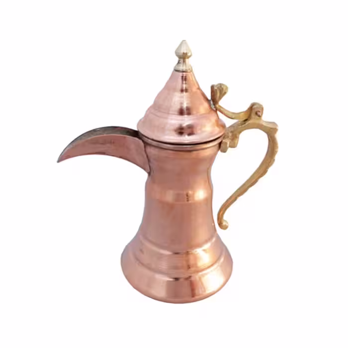 قهوه جوش دله عربی مسی مدل تاج کد ZH212.4