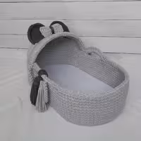 کریر دستبافت تریکویی مخصوص نوزاد بافته شده با تریکو بوبینی پس کرایه