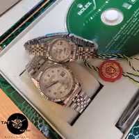 ساعت ست رولکس سیلور  با شش ماه گارانتی 