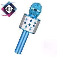 اسپیکر میکروفن  بلوتوثی ws-858 (آبی)