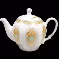 قوری چینی طرح دار سایز بزرگ