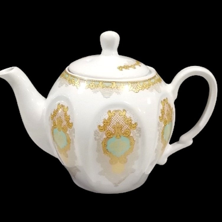 قوری چینی طرح دار سایز بزرگ