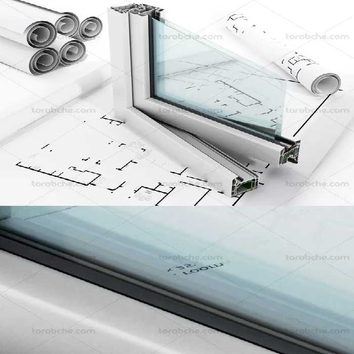 عکس پنجره دوجداره UPVC و نقشه ساختمانی - گرافیک با طعم تربچه