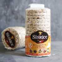 سیس رایس کیک برنجی رژیمی میان وعده رژیمی با طعم برنج سفید قهوه ای