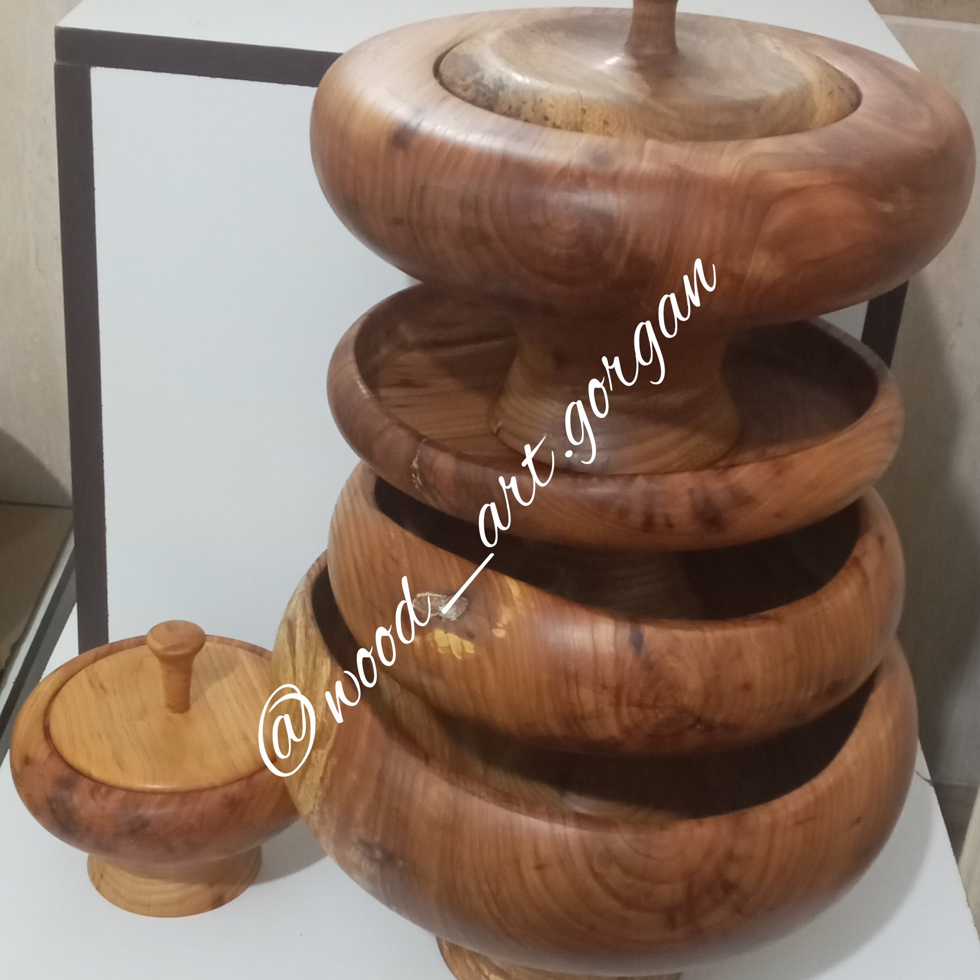 سرویس پذیرایی چوبی5تیکه