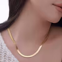 زنجیر طلایی استیل  رنگ ثابت فروشگاه آیسان 