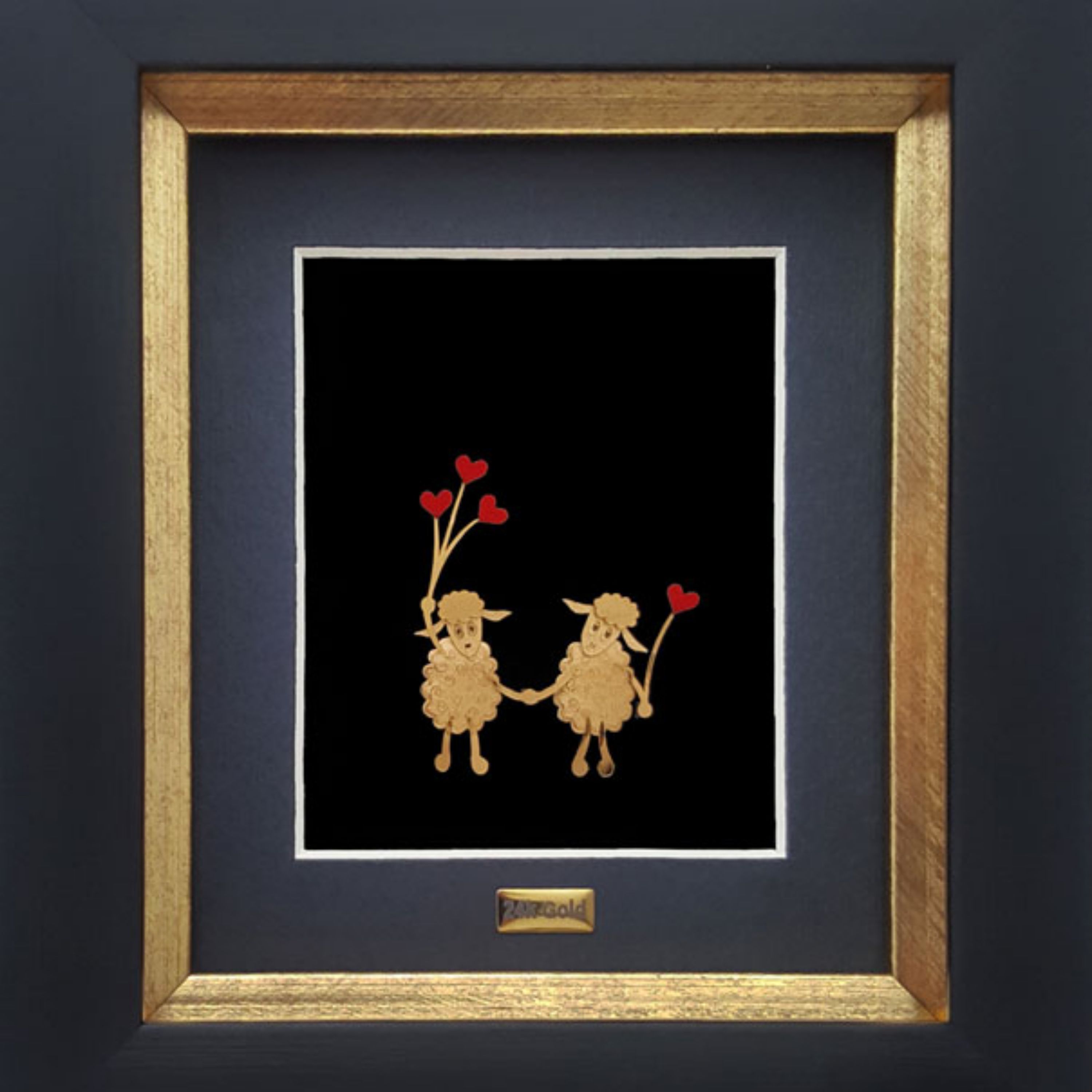 تابلو بره ناقلا با ورق طلا