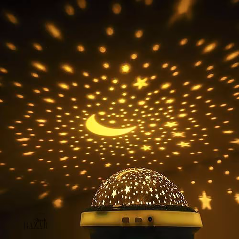 چراغ خواب نگاتیودار ماه و ستاره