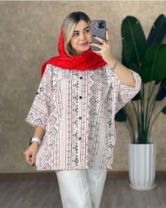 مانتو اسپرت زنانه داکرون مدل طرحدارسیلوانا
